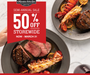 Omaha Steaks 50% Off Storewide Semi-Annual Sale!